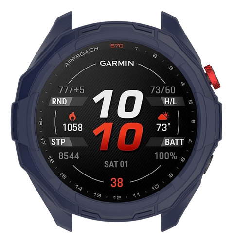 Funda De Reloj Armor Hollow Azul Medianoche Para Garmin Appr