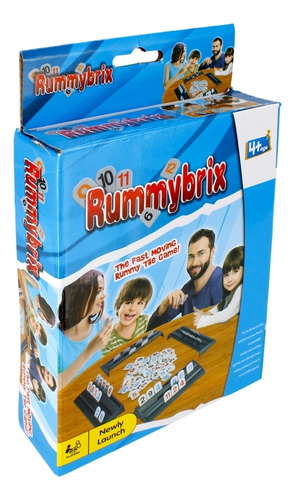 Rummybrix Juego De Mesa Tradicional 106 Fichas 2-4 Jugadores