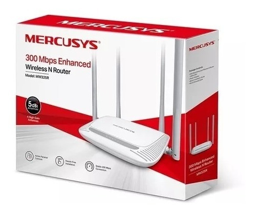 Router Mercusys Mw325r 300mbps Wireless High Speed 4 Antenas