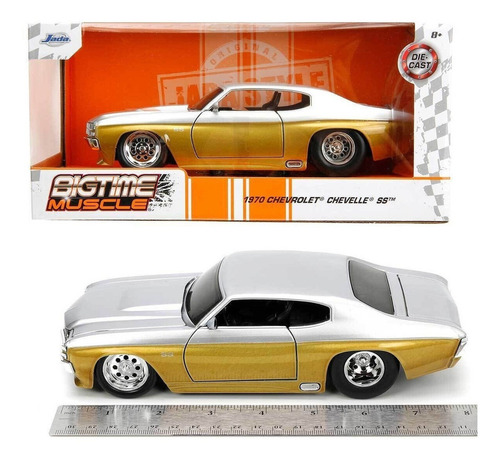Chevrolet Chevelle Ss 1970 Jada 1:24 Color Dorado