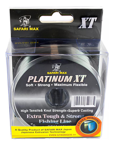 Linha Platinum Xt Cartelado 270m 0.35mm - Safari Max