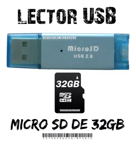 Memoria Micro Sd De 32 + Lector Usb = Pendrive De | MercadoLibre