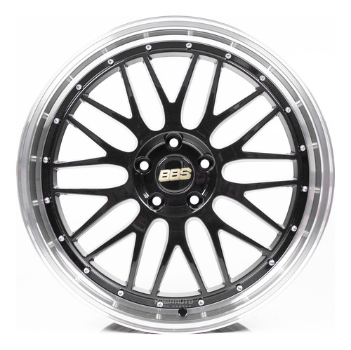 Rodas 19 Bbs Lm 5x112 Golf Gti A3 A4 Jetta Fusca Passat Cor Grafite Com Diamantado