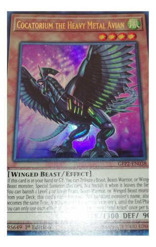 Cocatorium The Heavy Metal Avian Yu-gi-oh! Original Konami