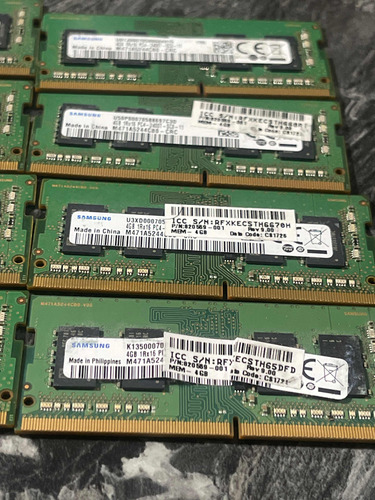 Memoria Ram Ddr4 4gb Samsung 2400t Sodimm 2x$350 (Usado)