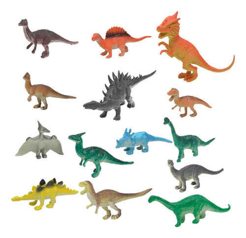 Imagen 4 de 7 de 3x Paquete De 19 Figuras De Dinosaurios De Plástico Modelo