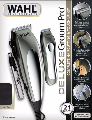 Maquina Peluqueria, Peluqueras Wahl Delux + Patillera