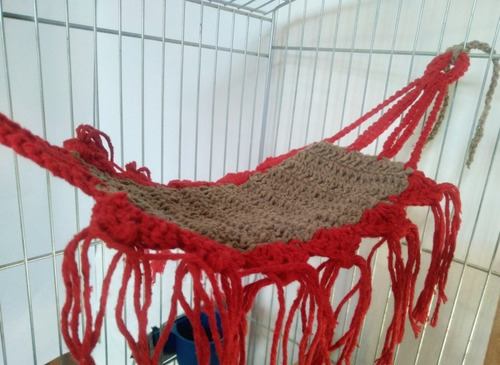 3 Brinquedos Calopsita Periquito Rede + Balanço + Pinha