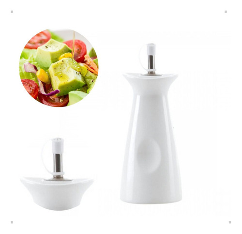 Porta Azeite E Vinagre Oasis Galheteiro Em Porcelana 250ml