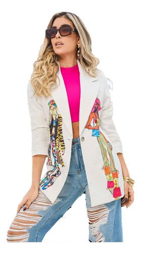 Hermoso Blazer Mujer Ejecutiva Oficina Trabajo Formal Casual