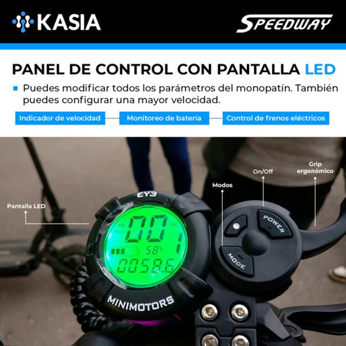 Scooter Electrico Minimotors Speedway Leger 16ah 45km Kasia