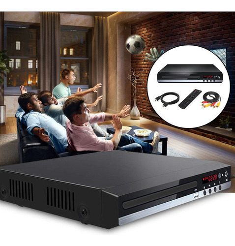 Reproductor De Dvd Sin Región Uhd 1080p Con Salida Av