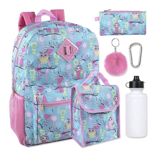 Set De Mochila Y Varios Accesorios Estampada- Envio Gratis!