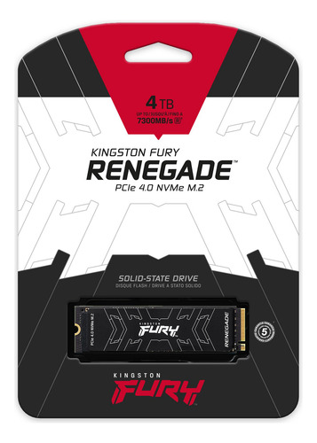 Interno Kingston Fury Renegade Sfyrd/4000g 4tb Negro