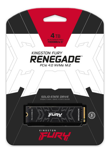 Ssd Kingston Fury Renegade Sfyrd/4000g Nvme Ppci-expres 