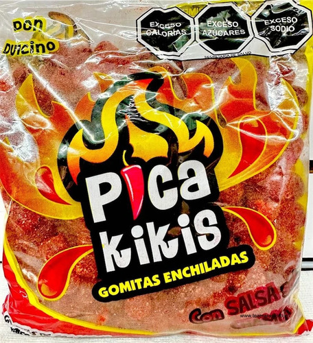 Las Autenticas Gomitas Picakiki Chamoy 1kg Antojos Picositos