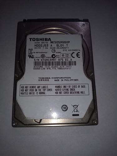 Disco Rigido Para Notebook 500gb