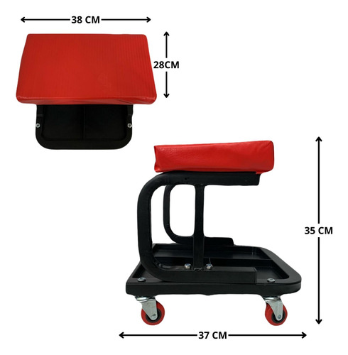 Banco Ergonomico Para Mecanico Con Ruedas