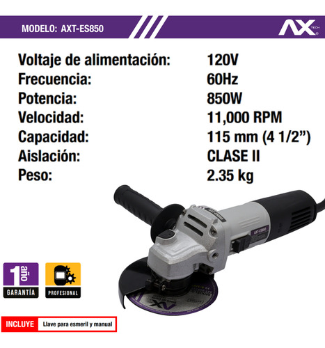 Soldadora Inversor 140a 110/220v Miniesmeril+discos Ax Tech