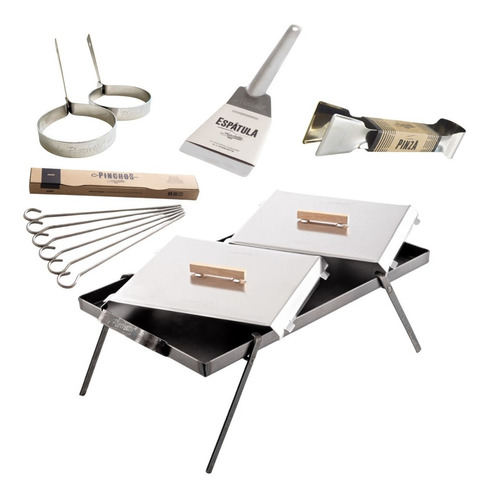 Kit La Planchetta Tapas Moldes Pinza Pinchos Patas Espátula