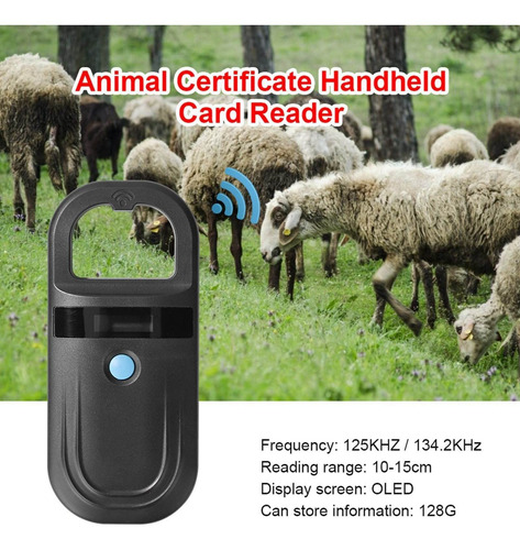 Lector De Microchip Portátil 134.2khz Rfid Universal Pet Id