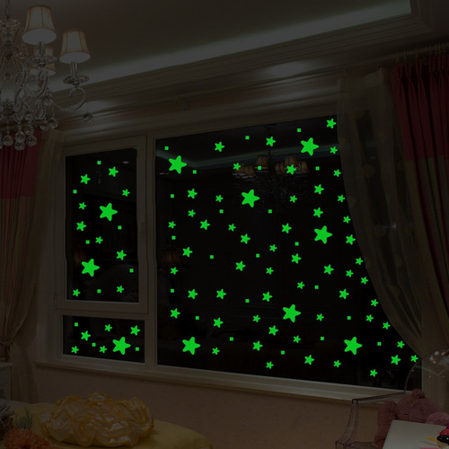 Xi1 Pegatinas De Pared Luminosas Papel Tapiz De Calcomanía