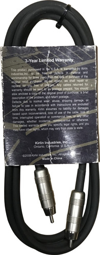 Imagen 2 de 2 de Cable Rca Mono Kirlin Ap-208pr-6ft 1.8m