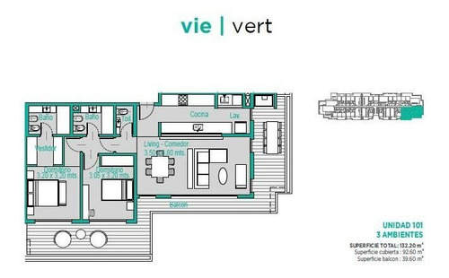 Imagen 2 de 8 de Excelente Unidad De 3 Ambientes En Vie Vert