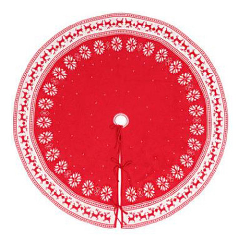 Falda De Árbol De Navidad Con Forma De Alce De Nieve, Falda