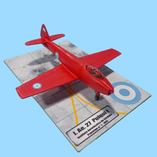 Maqueta Avión Ia-27 Pulqui A Escala Argentino