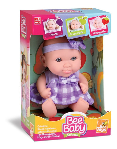 Boneca Baby Bee Sabores Uvinha