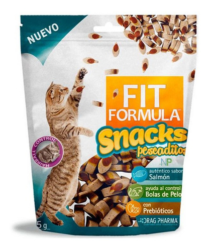 Snack Premio Gato Fit Fórmula Pescaditos 65gr. Np