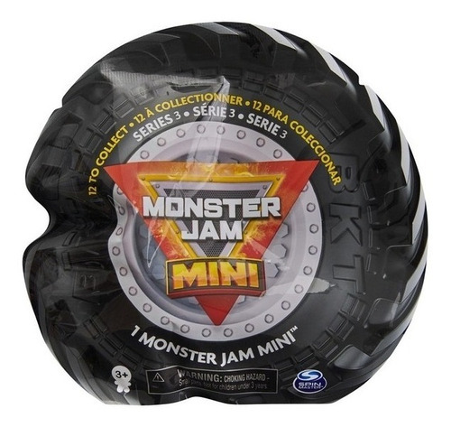 Monster Jam Mini Sorpresa Serie 3 58745 Color Negro