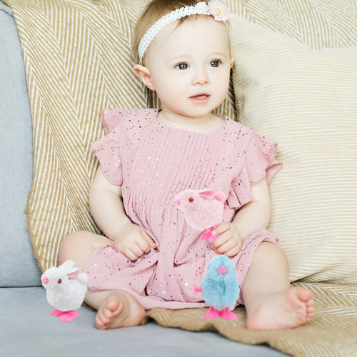 Muñecos Adorables De Peluche Con Forma De Conejo, 3 Unidades