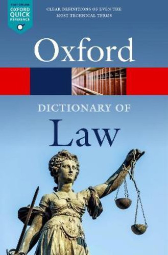 A Dictionary Of Law / Jonathan Law