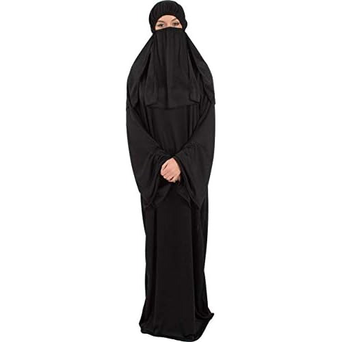 Disfraz De Burka Negro Adultos Diadema