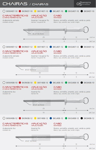 Cuchillo profesional para carnicería y barbacoa Starrett de 10 pulgadas y 25 cm, color blanco