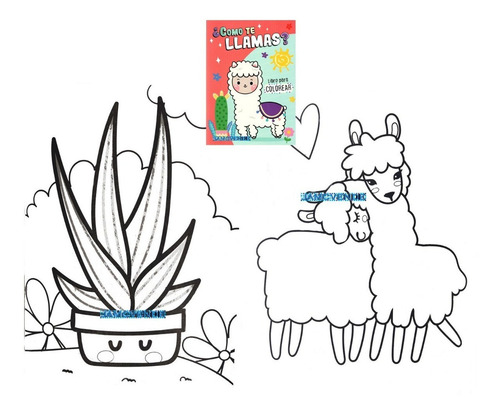 Lindos Unicornios Llamas Y Pegasos Para Colorear 4 - 7 Años: Libros Para Colorear, De Vision Street Publishing. Editorial Dreams Art, Tapa Blanda, Edición 1 En Español, 2022