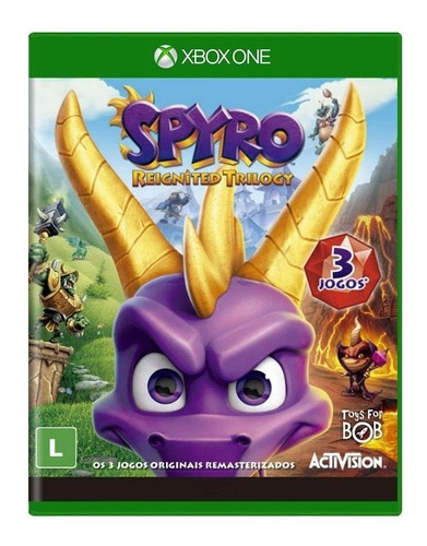 Spyro Reignited Trilogy 3 Juegos En 1 Disco En Caja Xbox One