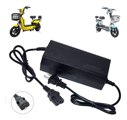 Cargador Para Bicimoto Eléctrica 48v Bat Litio Sal 54.6v 2a