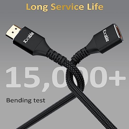 Kxable 8k Cable De Extensión Hdmi De 12 Pies, Hdmi 21 De De