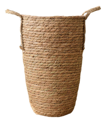 Cesta De Plantilla De Paja Cesta De Cesta De Planta Cesta S