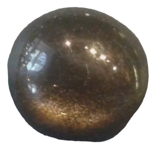 Mineral Gema Cabuchon Obsidiana Dorada Pulida 23 Mm