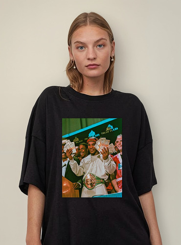 Remera Unisex Mike Tyson Campeon Aesthetic Boxeo Cinturon