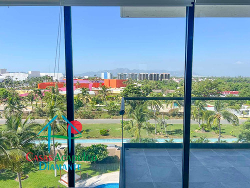 Cad Altamar Victory 402. ¡confort Y Estilo En Acapulco Diamante! Departamento Con Terraza Y Vista A Las Áreas Comunes