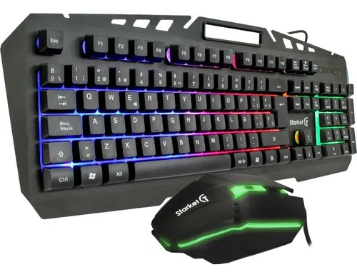 Free Wolf T13 Kit Teclado y Mouse, Teclado Gamer con Cable, Mouse Gamer con  Cable hasta 2400DPI, Mousepad Gaming, Luz de Retroiluminación Rainbow  (Arcoiris), Kit de Teclado, Ratón y Alfombrilla de Ratón