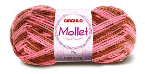 Lã Mollet Círculo Cor Mesclada 100g - 9375