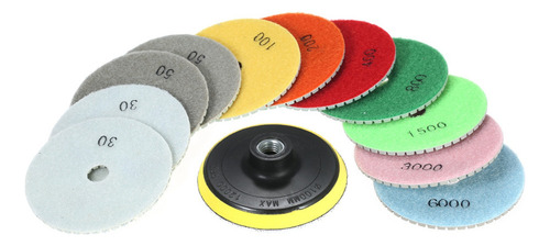 Discos Diamantados De Pulido 1pc 4 In 11 Pzs. Pulgadas
