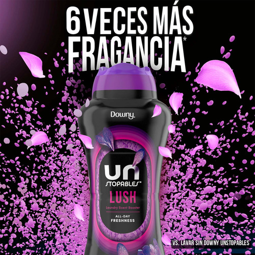 Perlas Para Ropa Downy Unstopables Lush 345g, Aroma Lavanda