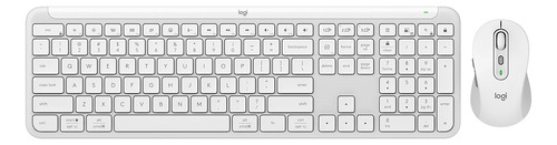 Kit Teclado Mouse Logitech Mk950 Inalambrico Off White